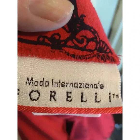 Forelli Sweater Red Paris Logo Print Sz 20 Bust 48 Length 30 - Picture 7 of 9